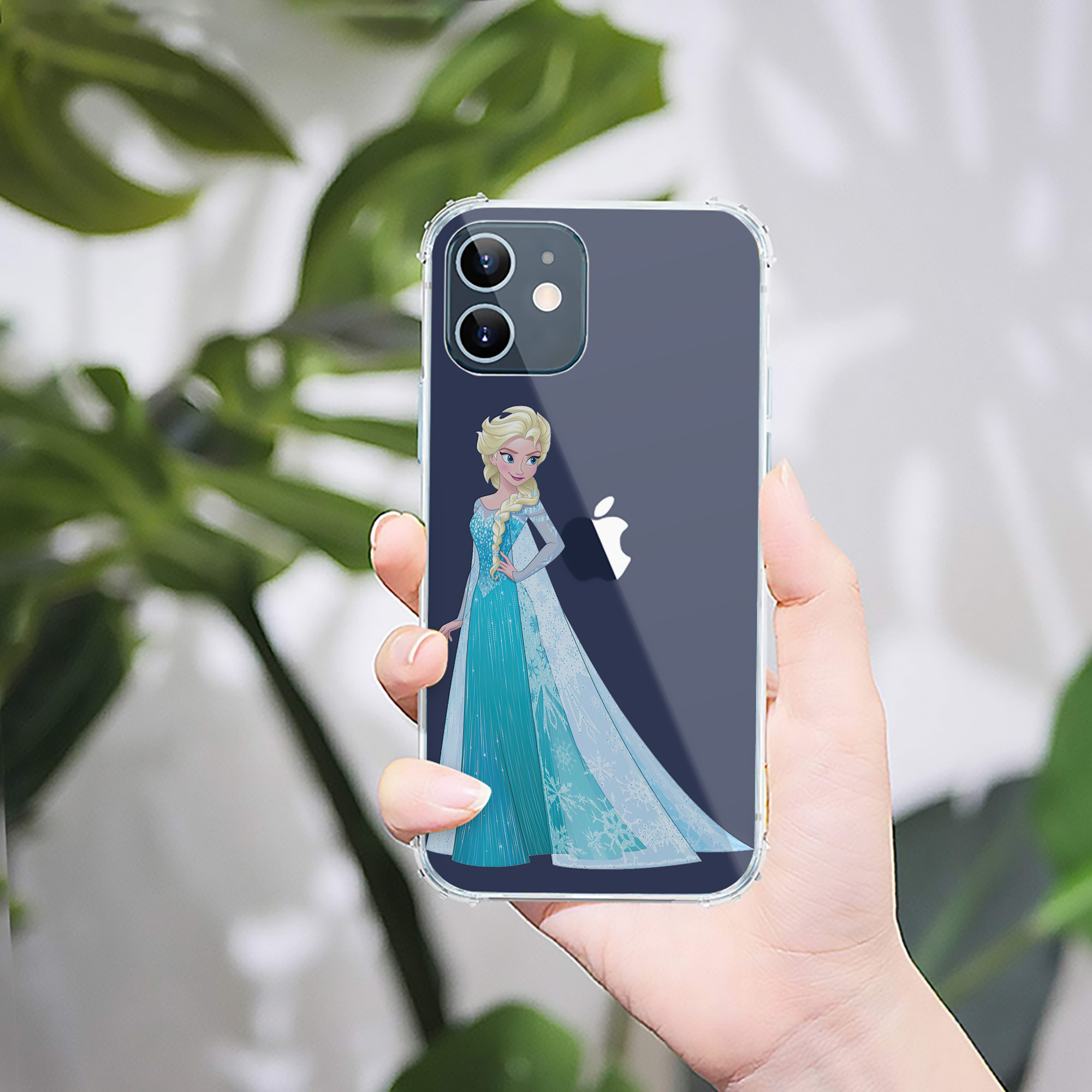 （画像用） アナと雪の女王 アンナ エルサ Frozen Anna Elsa 【iPhone 12シリーズ対応】透明スマホケース（クリアソフトケース）